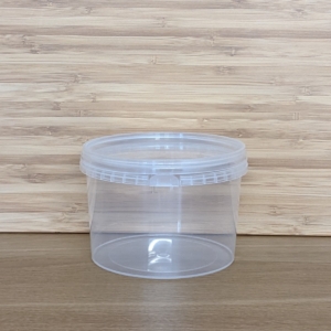 650ml clear food safe pot 92mm lid