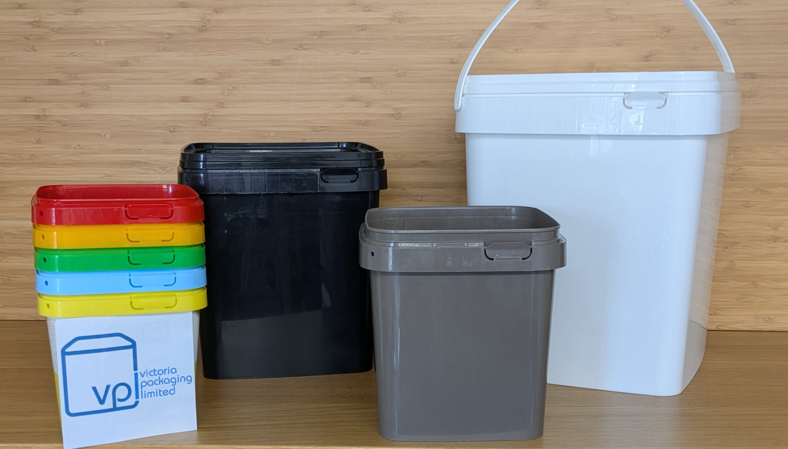 10 litre 5 litre 2.5 litre Square Bucket coloured